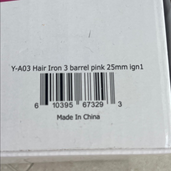 Alure Hair Iron 3 Barrel Pink - Picture 6 of 6